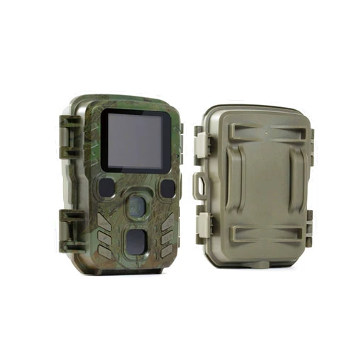 Technaxx Mini Nature Wild Cam Tx-117 Wildlife Camera 12MP Hunting Camera Motion Activated Night Vision with LCD Display IP56 Waterproof IR LEDs for Outdoor Wildlife Hunting and Home Security, Black
