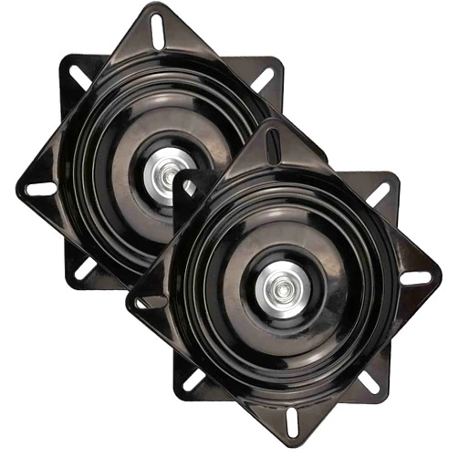 AeKeatDa 2 Pack 10 Inch Heavy Duty Bar Stool Swivel Plate Replacement 360 Degree Swivel Square Turntable Base 10 Inch Ball Bearing Swivel for Swivel Chairs, bar Chairs, Rotating Brackets and More