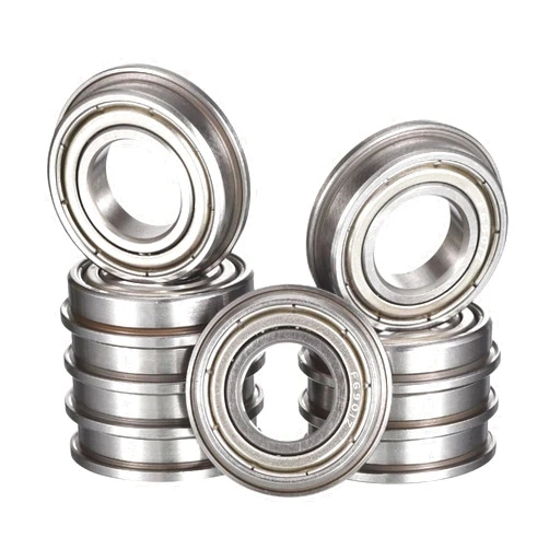HIPICCO F6901ZZ Flanged Ball Bearing, ID 12mm x OD 24mm x Width 6mm Double Metal Shielded Deep Groove Bearings, Pre-Lubricated (GCr15) Chrome Steel 10pcs