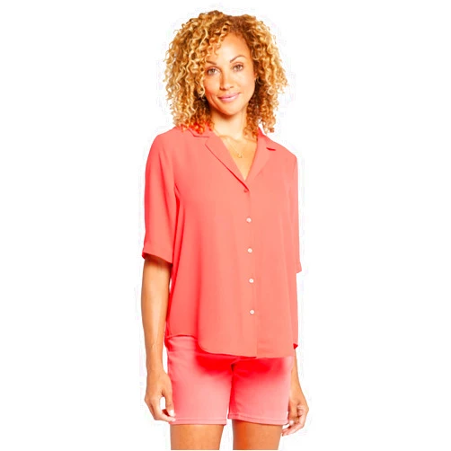 NYDJ Women's S/S Gabrielle Blouse