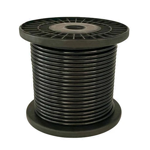 NITOOCX NITOO 304 Stainless Steel Black Vinyl Coated Wire Rope,1/8Inch (3 mm) Overmolded to 3/16 Inch(4.76mm) forRailing, Decking, DIY Balustrade 100FT
