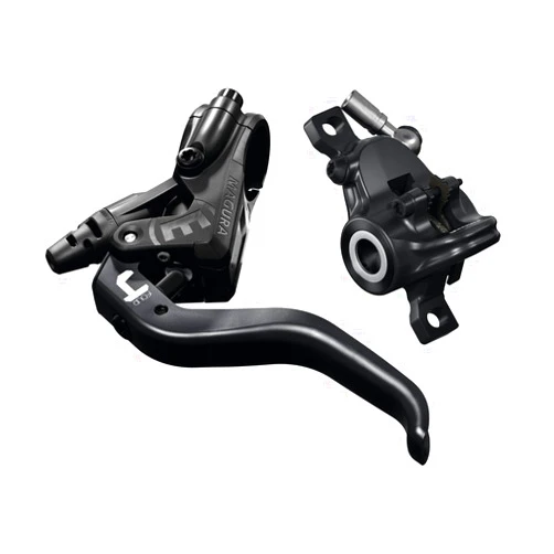Magura 2700476 MT4 2-Finger Aluminium Lightweight Lever, Can Be Used Left/Right, 2.2 mm Cable Length, Single Brake, Includes Accessories (VE 1 Piece) Bicycle Brake, Black, One Size