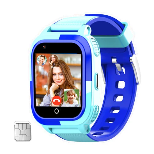 wonlex Smart Watch for Kids Call and Text, 4G Boys GPS Watch Support Whatsapp Line Real-time Calling Voice Message SOS Camera, Christmas Birthday Gifts for Boys Aged 4-16(Blue)