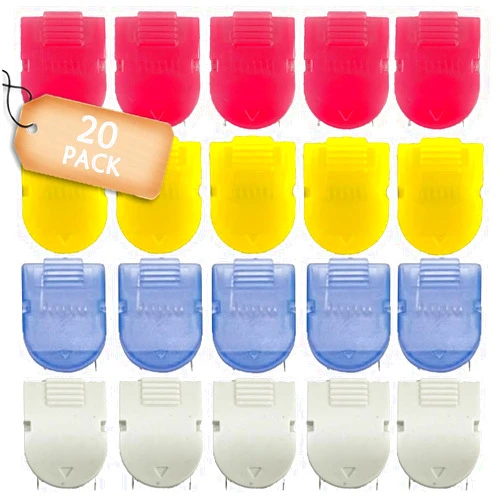 YYFHCK Cubicle Clips-20 Pack,Assorted Colors Cubicle Clips for Fabric Walls, Mixed, RZF20