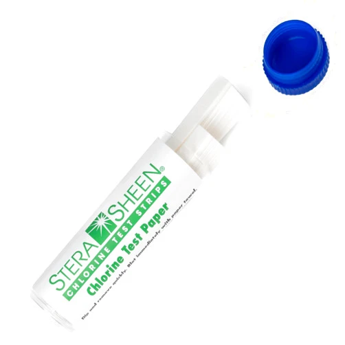 Stera Sheen Stera-Sheen - Chlorine Test Strips for Testing Restaurant and Food Service Sanitizing Solutions – 10-200 PPM – 1 Vial (100 Strips)