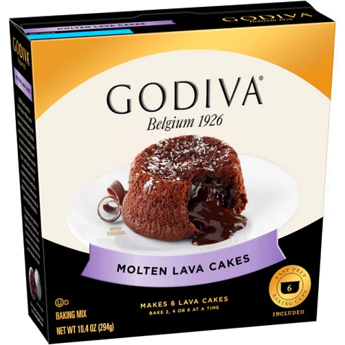 Godiva Molten Lava Cakes Baking Mix, 10.4 oz