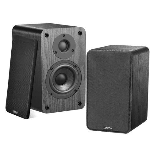 LONPOO Powered Bookshelf Speakers, Desktop Near Field Monitor with 1