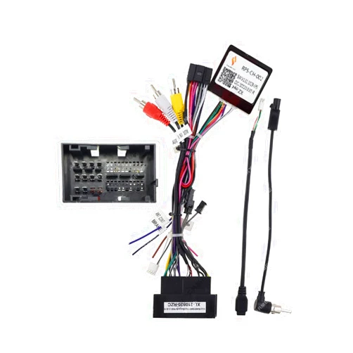 Strpump 16Pin Car Radio Stereo Power Retrofit Harness Cable Wire for Jeep Grand Cherokee Wrangler Dodge Durango RAM Radio Antenna Adapter Can Bus Decoder