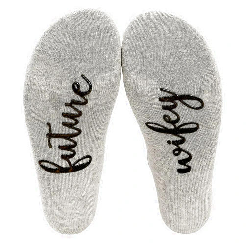 Udobuy Father of the Bride - Wedding Socks - Wedding Gift - Keepsake - Gift from Bride - Special Walk Socks, Wifey, 1.5-2
