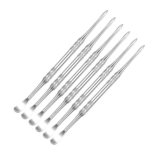 CcHuDE 6 Pcs Stainless Steel Wax Carvers Wax Carving Tools Clay Sculpting Tools Clay Modeling Tools Sculpture Carving Tools Wax Scraping Tools Silver