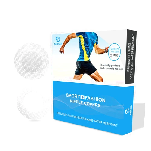 ZAfOSIN 100 Pieces Nipple Covers for Men, Anti-Chafing Nipple Protector Sets,Nipple Stickers for Runners