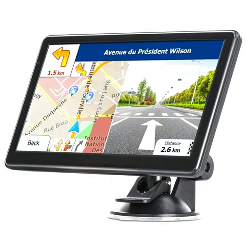 GIFEHU GPS Navigator for Car, Truck GPS 7 Inch Touch Screen, Latest 2024 Maps for Car GPS, RV GPS Support Voice Turn-by-Turn Guidance, Speed and Red Light Warning, Custom Truck Routing (Black)