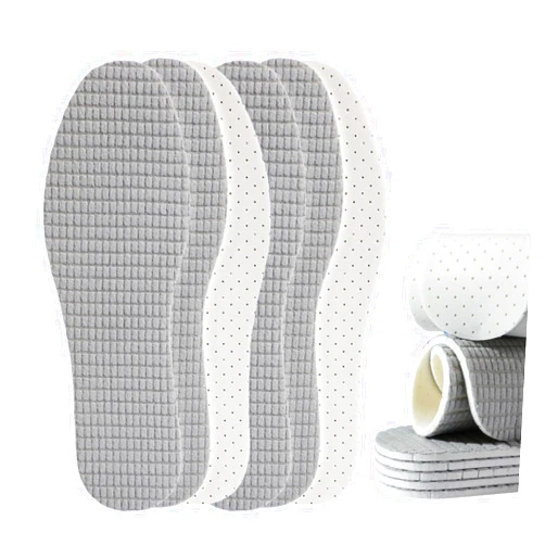 Jwflck 3 Pairs Barefoot Shoe Insoles,Anti Odour Cotton Insoles,Comfortable Insoles for Men and Women for Everyday Use (Gray, Womens 13-14/Mens 11.5-12.5)