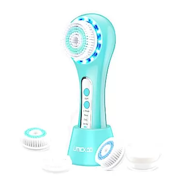 UMICKOO Facial Cleansing Brush,Rechargeable IPX7 Waterproof Face Scrubber with 5 Brush Heads,Face Spin Brush for Exfoliating, Massaging and Deep Cleansing