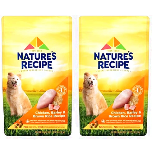 Nature's Recipe Nature′s Recipe Chicken, Barley & Brown Rice Recipe Dry Dog Food, 4 lb. Bag (Pack of 2)