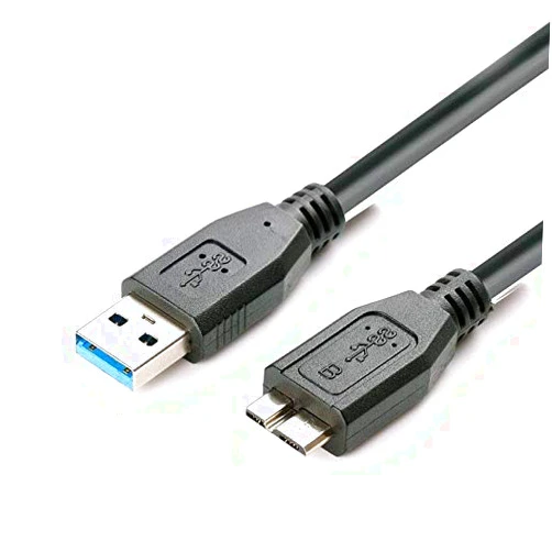 AlyKets USB 3.0 Data Cable Cord for Western Digital WD My Book External Hard Drive Canon powershot, Live Wiev Camera (1.6Ft)
