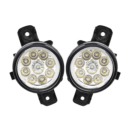 Anzio 9 LED Front Fog Light Driving Lamp Compatible with Infiniti G37 JX35 QX60 M35 M45 26150-89927 26155-89927 NI2593117 NI259211