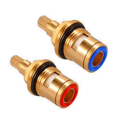 ANTOPY Brass Ceramic Stem Disc Cartridge Faucet Valve Replacement Quarter Turn 1/2