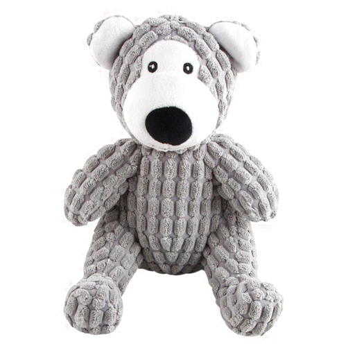 IFOYO Dog Squeaky Toy, 6.3x6.3x7.9inch Polyester Bear, Durable Interactive Stuffed Dog Toy with Squeaker (Medium, Indoor, Unisex, 0.024lbs)