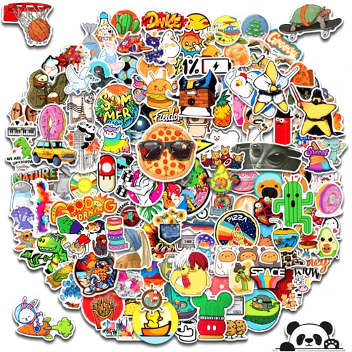 GonnaRev 300pcs VSCO Stickers for Water Bottle, Cool Laptop Stickers for Kids Teens, Trendy Graffiti Cute Vinyl Aesthetic Waterproof Stickers Pack for Skateboard Luggage, Colorful Funny Stickers