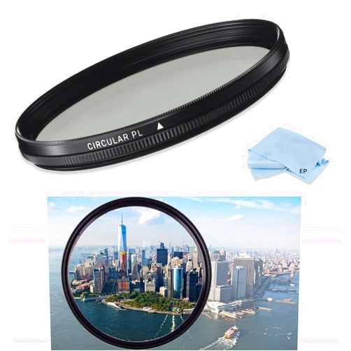 Eternal Photo High Definition 77mm CPL Circular Polarizing Filter for Tamron AF 10-24mm f/3.5-4.5 SP Di II LD Aspherical (IF) Lens & Tamron AF 70-200mm f/2.8 Di LD IF Macro Lens