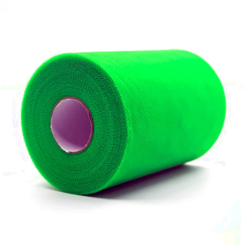 CaiiBtntgb Tulle Roll Spool Fabric for Decorations Tutu Weddings Costumes Skirts Parties Gift Bow Baby Shower 100 Yards x 6 Inches (Grass Green)