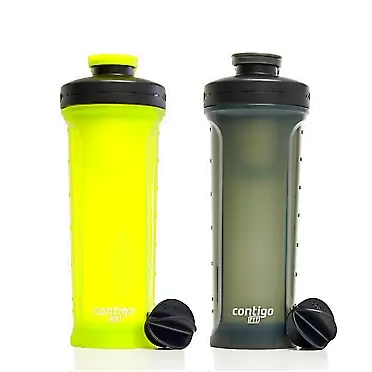 Contigo Fit Shake & Go 2.0 Shaker Bottle, 28 oz., 2-pack, Bolt & Sake Bolt & Sake 28oz