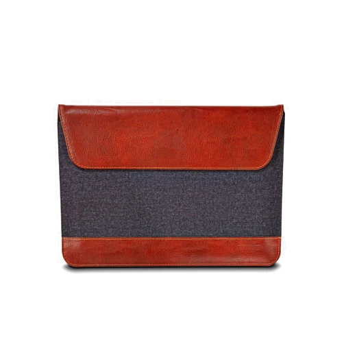 Maroo Woodland - Synthetic Leather and Felt Sleeve for Surface 3 - Brown