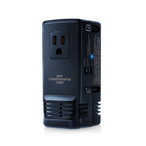 FUNPRO 2000W Voltage Converter 220V to 110V Converter Step Down Voltage for European Travel, Universal Travel Adapter Power Converter Adapter Combo with Type A G I C