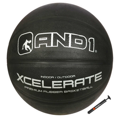 AND1 Xcelerate Rubber Basketball: Official Regulation Size 7 (29.5