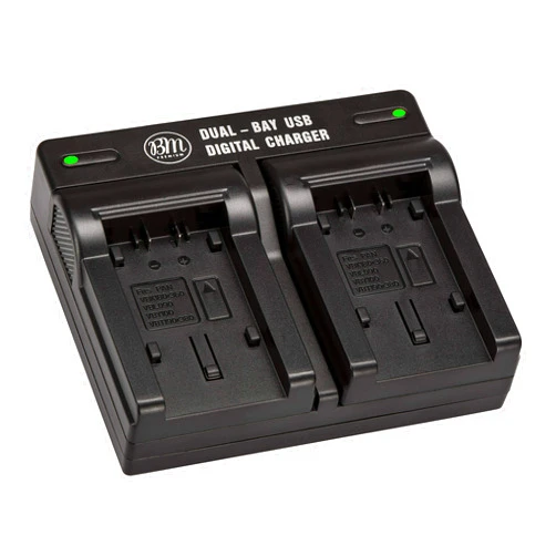 BM Premium VW-VBK180, VW-VBK360, VBT190, VBT380 USB Dual Battery Charger for Panasonic Camcorders