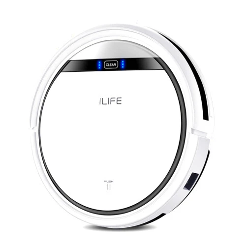 ILIFE V3s Pro Robot Vacuum Cleaner, Tangle-free Suction , Slim, Automatic Self-Charging Robotic Vacuum Cleaner, Daily Schedule Cleaning, Ideal For Pet Hair，Hard Floor and Low Pile Carpet,Pearl White