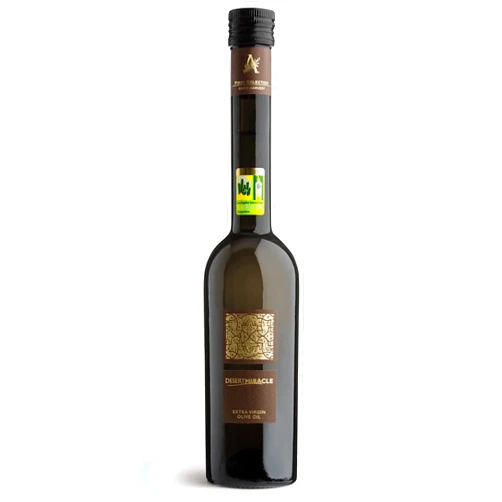 DESERTMIRACLE Desert Miracle Cold Pressed Polyphenol Rich Moroccan Olive Oil, First Cold Pressed EVOO From Morocco, Extra Virgin Organic Olive Oil, Gold Medals Awards Winning Olive Oil, 500 mL