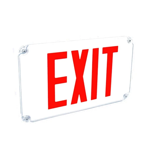 Fulham Lighting FHEX26R FireHorse-Emergency Exit Slim Wet Location Sign-Red Letters
