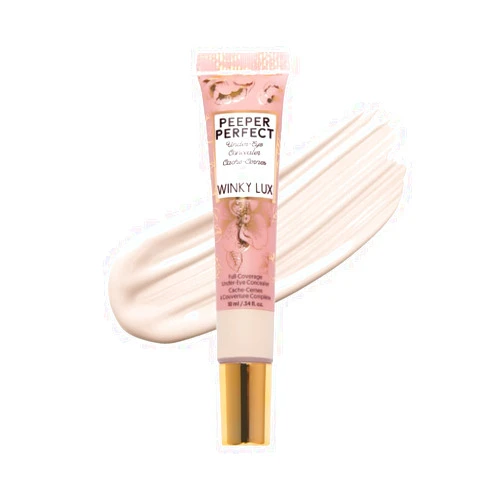 Winky Lux Peeper Perfect Under Eye Concealer, Makeup & Eye Brightener, Full Coverage Concealer for Dark Circles, Color Corrector & Eye Primer, With Collagen, Hyaluronic Acid & Vitamin E (Fair)