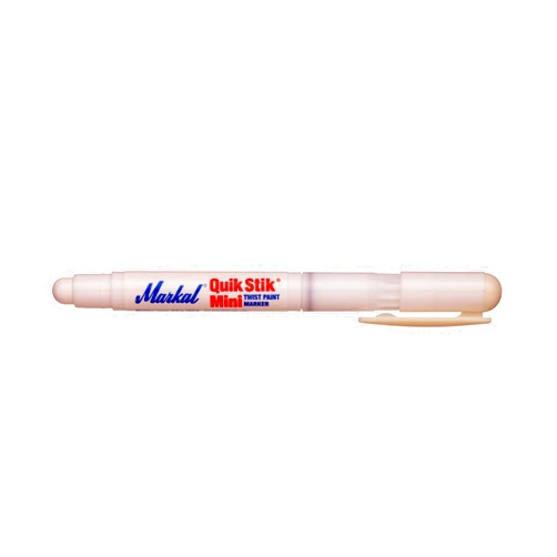 Markal 61126- Quik Stik All Purpose Mini, Solid Paint Marker, Perfect for Wood, Metal, Tire marking & Construction, Marks on Any Surface-Wet, Smooth, Rough, or Hot, White Color (12 Pk)