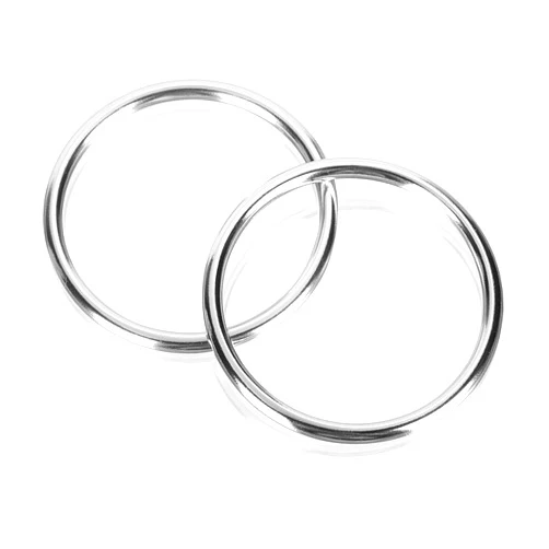 Accmor Baby Sling Ring 3 inch Aluminium Wrap Rings Soft Carrier Ring Accessory for Infants Toddlers Newborn Kids, Works with Your Own Material or Convert Wrap to Sling (Bright Silver)