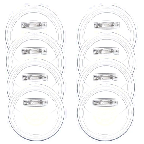 Bignc 20 Set Clear Button Pins For Crafts，Plastic Button Making Kit,Blank Button Pins Bulk, Make Your Own Buttons Badge Maker Diy Crafts，Photo Buttons Make Your Own Buttons(2.36 Inch)