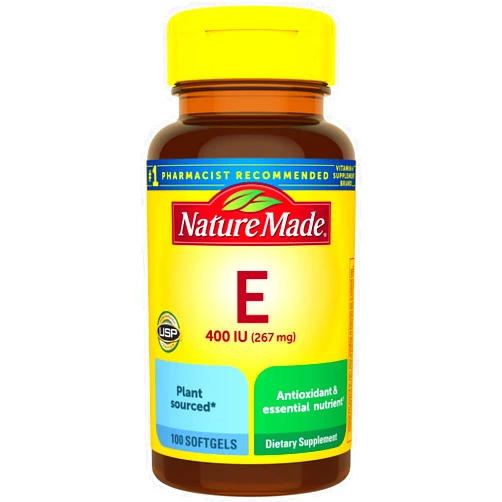 Nature Made Vitamin E 267 mg (400 IU) d-Alpha, Dietary Supplement for Antioxidant Support, 100 Softgels, 100 Day Supply