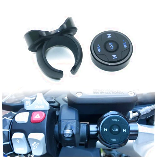 TheCoolCube Wireless Bluetooth Media Button Remote Selfie Control Start Siri Car Motorcycle Steering Wheel Music for iPhone