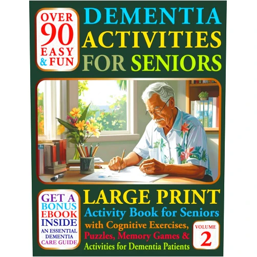 Brain and Paint Books,Alfonso Asensio Borrellas Over 90 Easy and Fun Dementia Activities for Seniors Volume 2: Large Print Cognitives Exercises, Puzzles, Memory Games and Activities for Dementia Patients (Books For Seniors With Dementia)