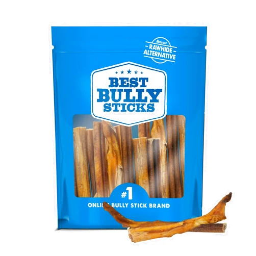 Best Bully Sticks Odorless 4-8 Inch Odor-Free Bully Sticks for Dogs - 100% Natural Grass-Fed Beef for Small, Medium, Large Dogs and Puppies - Grain and Rawhide Free Bully Stick Dog Chews | 8 oz