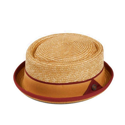 DASMARCA Men's Women's Summer Retro Dapper Straw Porkpie Pork Pie Hat - Oscar