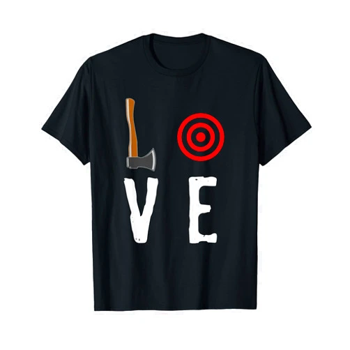 Parabolic Axe Throwing Love Axe Throwing Target Shirt Hatchet Thrower Gift T-Shirt