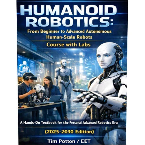 Tim Potton Humanoid Robotics: From Beginner to Advanced Autonomous Human-Scale Robots Course with Labs: A Hands-On Textbook for the Personal Advanced Robotics Era (2025–2030 Edition)