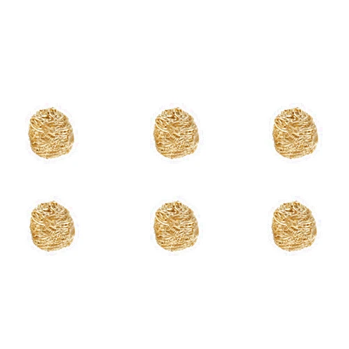 CHWANG Solder Tip Cleaner Cleaning Sponge 6pcs Cleaning Sponge Solder Tip Cleaner Cleaning Balls Brass Solder Tip Cleaner Kit Golden Copper Iron Mouth Tin Suction Cleaner Cleaning Sponge