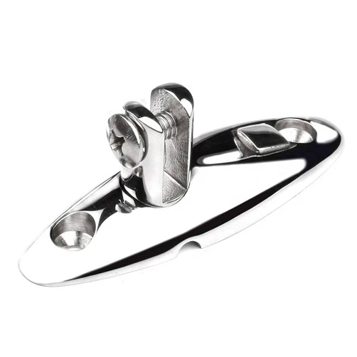 ISURE MARINE Heavy Duty 360 Degrees Swivel Quick Release Deck Hinge Side Mount 316 Stainless Steel Boat Bimini Top Hardware Without fasterneres