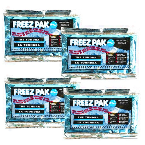 Lifoam 4 Pack of Freeze Paks - The Tundra 3 7/8 x 8 3/4 x 1/2