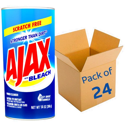 AJAX Powder Cleanser with Bleach - 14 ounce - Pack of 24 (195360)