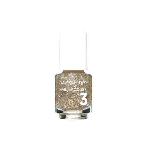 Dazzle Dry Nail Mini Lacquer (Step 3) - Shooting Star - A warm silver glitter. (0.17 fl oz/ 5 Manicures)